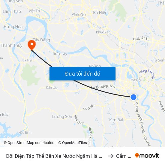 Đối Diện Tập Thể Bến Xe Nước Ngầm Hà Nội - Ngọc Hồi to Cẩm Lĩnh map