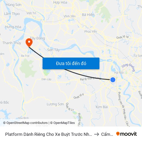 Platform Dành Riêng Cho Xe Buýt Trước Nhà 604 Trường Chinh to Cẩm Lĩnh map