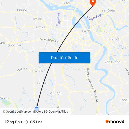 Đồng Phú to Đồng Phú map