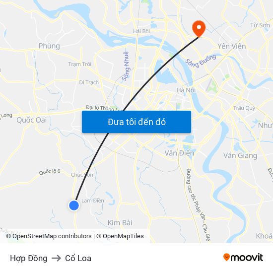 Hợp Đồng to Cổ Loa map