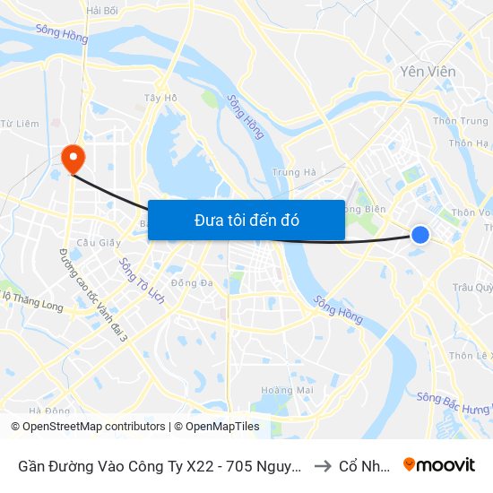 Gần Đường Vào Công Ty X22 - 705 Nguyễn Văn Linh to Cổ Nhuế 1 map