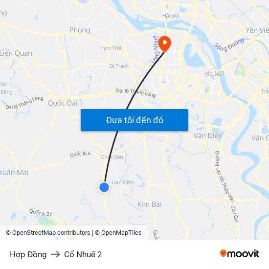 Hợp Đồng to Cổ Nhuế 2 map