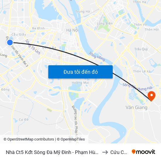 Nhà Ct5 Kđt Sông Đà Mỹ Đình - Phạm Hùng to Cửu Cao map