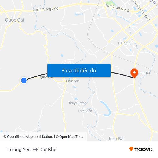 Trường Yên to Cự Khê map