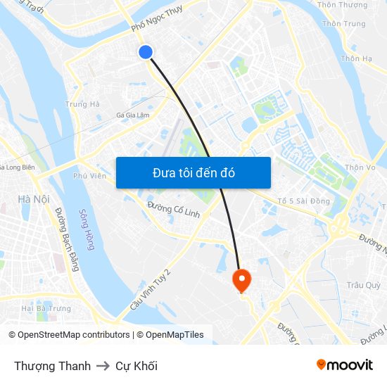 Thượng Thanh to Cự Khối map