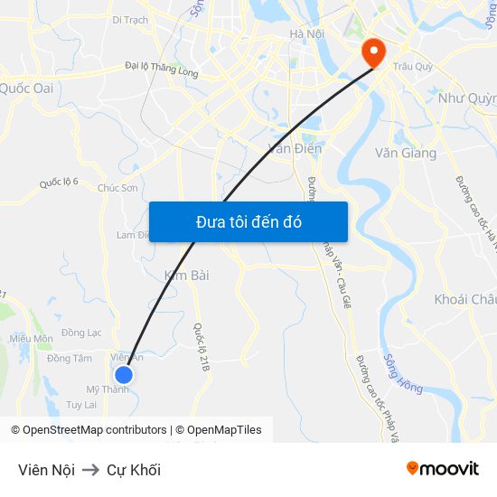 Viên Nội to Cự Khối map