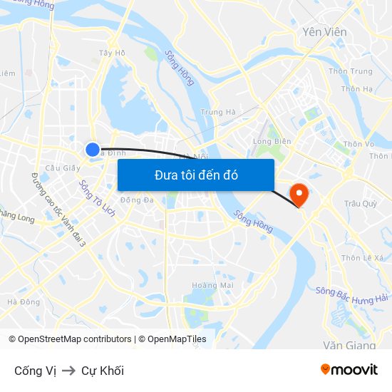 Cống Vị to Cự Khối map