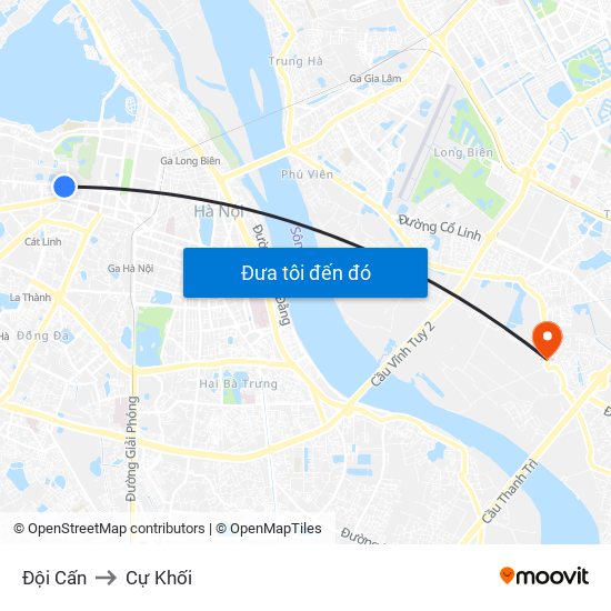 Đội Cấn to Cự Khối map