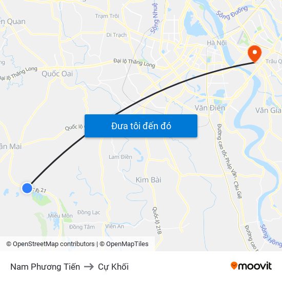 Nam Phương Tiến to Cự Khối map