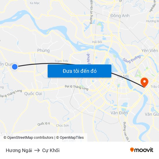 Hương Ngải to Cự Khối map