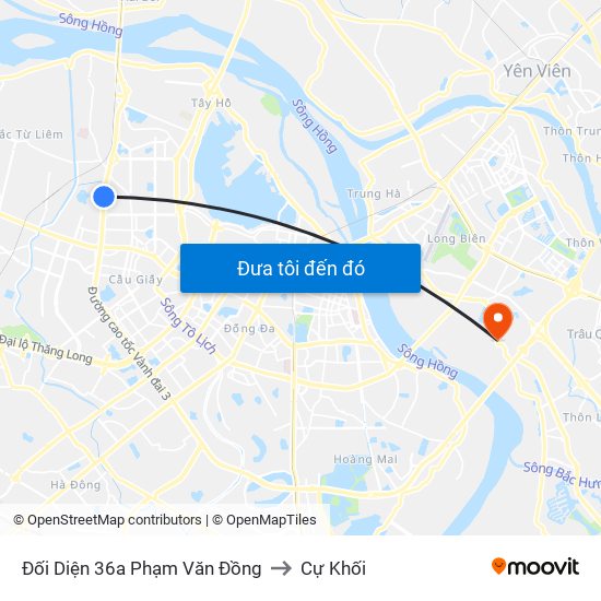 Đối Diện 36a Phạm Văn Đồng to Cự Khối map