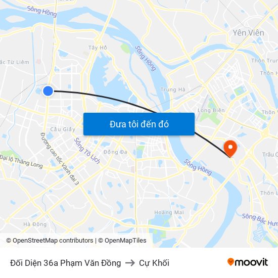 Chung Cư Greenstars- Phạm Văn Đồng to Cự Khối map