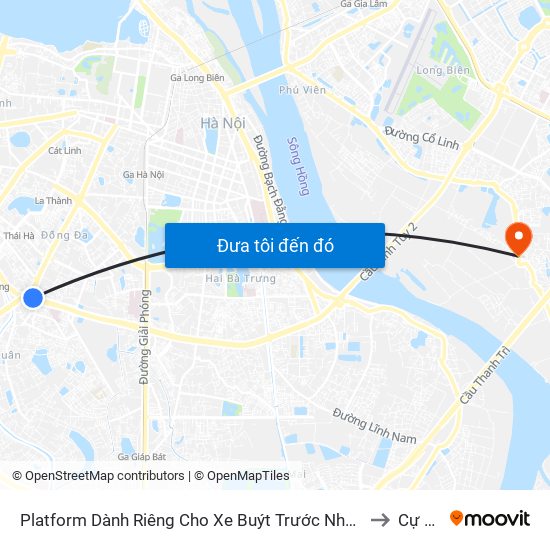 Platform Dành Riêng Cho Xe Buýt Trước Nhà 604 Trường Chinh to Cự Khối map