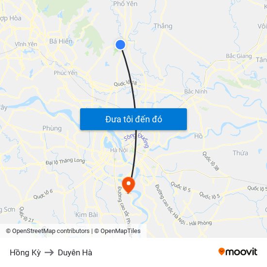 Hồng Kỳ to Duyên Hà map