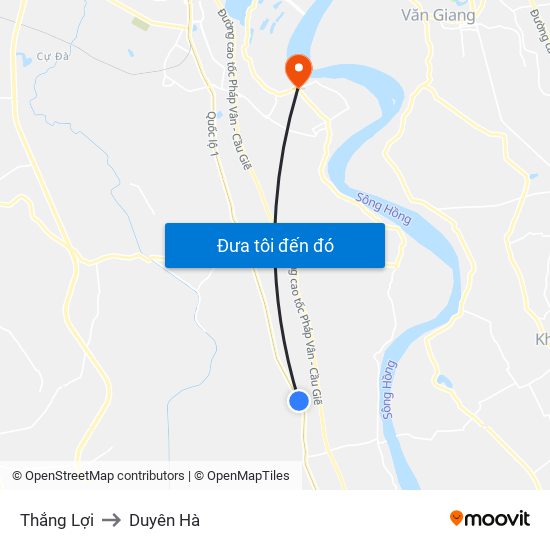 Thắng Lợi to Duyên Hà map