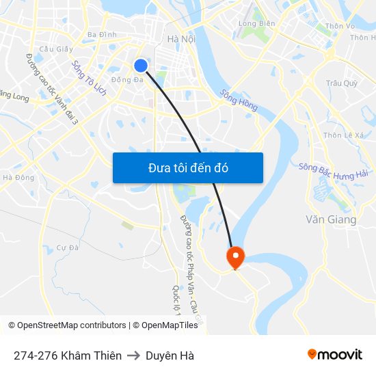 274-276 Khâm Thiên to Duyên Hà map