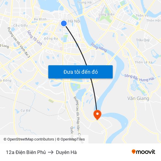 12a Điện Biên Phủ to Duyên Hà map