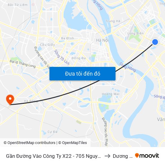 Gần Đường Vào Công Ty X22 - 705 Nguyễn Văn Linh to Dương Nội map