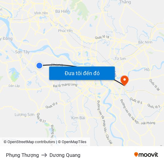 Phụng Thượng to Dương Quang map