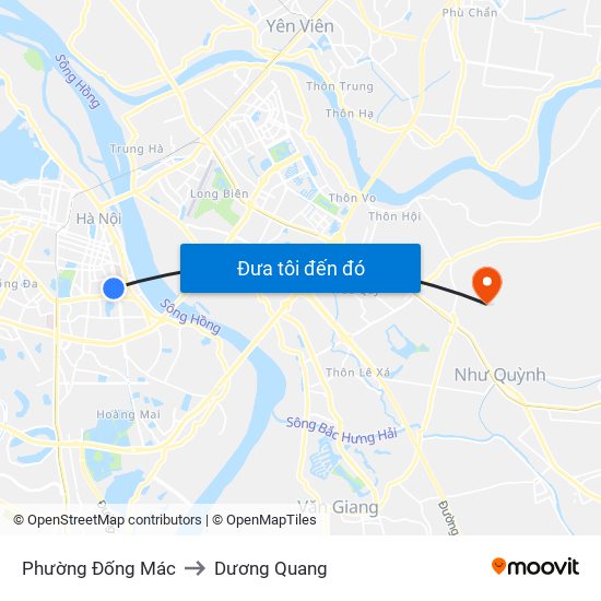 Phường Đống Mác to Dương Quang map