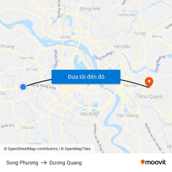 Song Phương to Dương Quang map