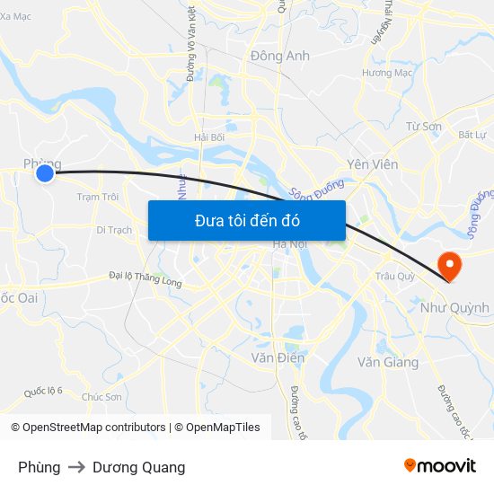 Phùng to Dương Quang map