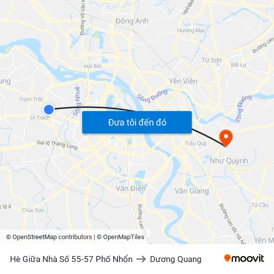 Hè Giữa Nhà Số 55-57 Phố Nhổn to Dương Quang map