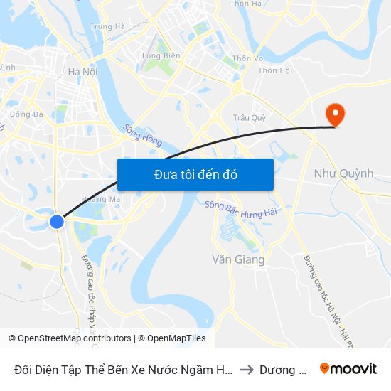 Đối Diện Tập Thể Bến Xe Nước Ngầm Hà Nội - Ngọc Hồi to Dương Quang map