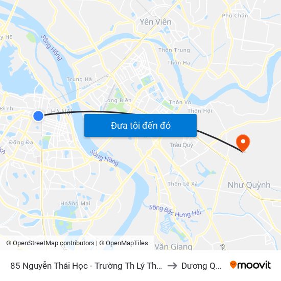 85 Nguyễn Thái Học - Trường Th Lý Thường Kiệt to Dương Quang map