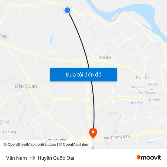 Vân Nam to Huyện Quốc Oai map
