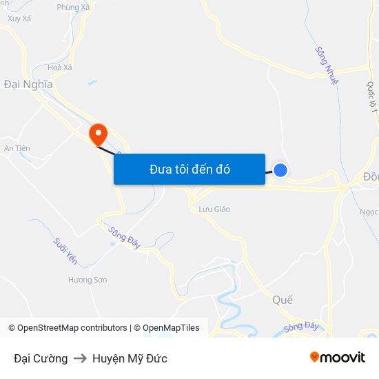 Đại Cường to Huyện Mỹ Đức map