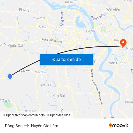 Đông Sơn to Huyện Gia Lâm map