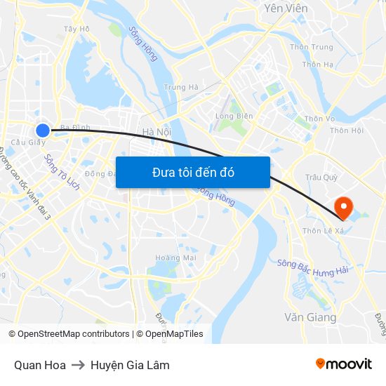 Quan Hoa to Huyện Gia Lâm map