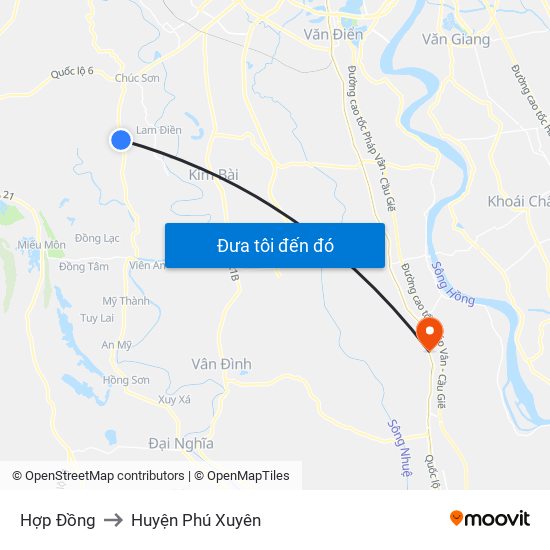 Hợp Đồng to Huyện Phú Xuyên map