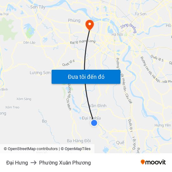 Đại Hưng to Phường Xuân Phương map