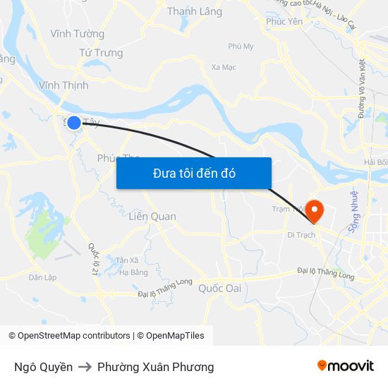 Ngô Quyền to Phường Xuân Phương map