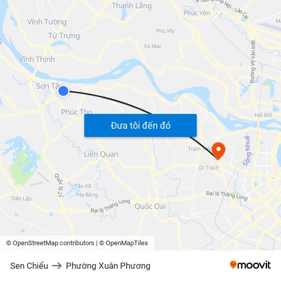 Sen Chiểu to Phường Xuân Phương map