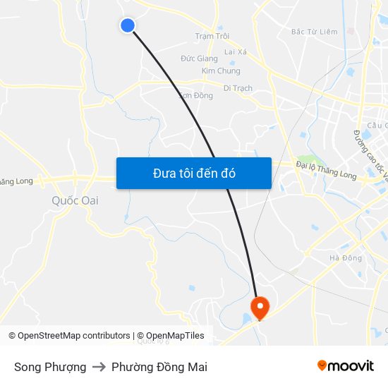 Song Phượng to Phường Đồng Mai map