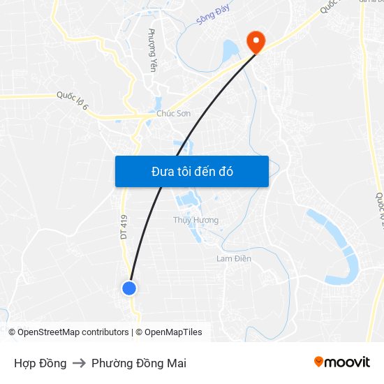 Hợp Đồng to Phường Đồng Mai map