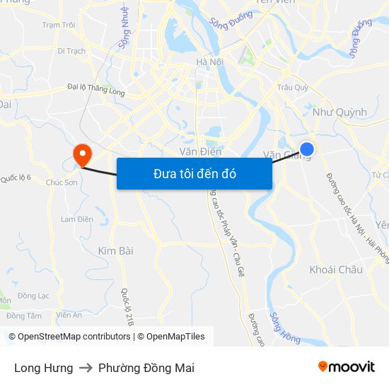 Long Hưng to Phường Đồng Mai map