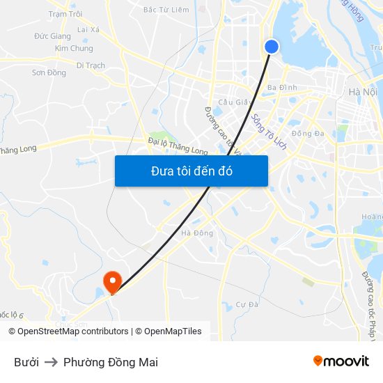 Bưởi to Phường Đồng Mai map