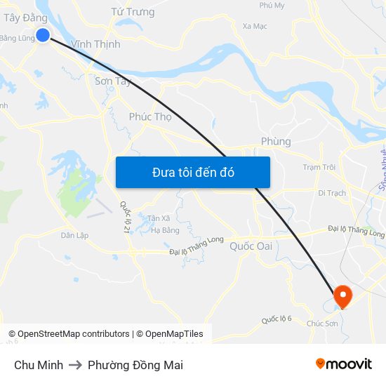 Chu Minh to Phường Đồng Mai map