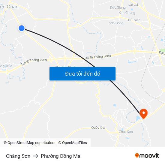Chàng Sơn to Phường Đồng Mai map