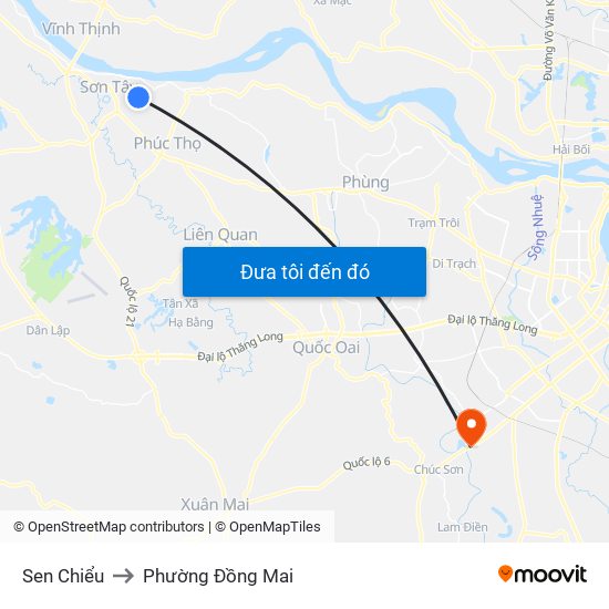 Sen Chiểu to Phường Đồng Mai map