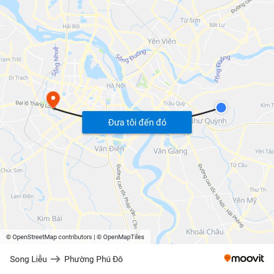Song Liễu to Phường Phú Đô map