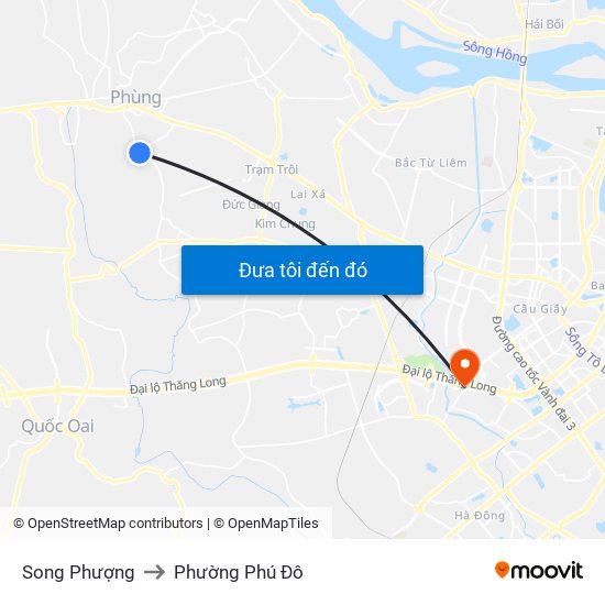 Song Phượng to Phường Phú Đô map