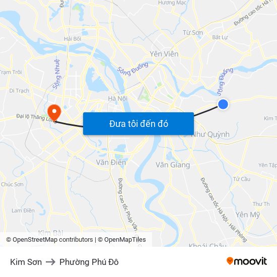 Kim Sơn to Phường Phú Đô map