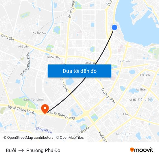 Bưởi to Phường Phú Đô map