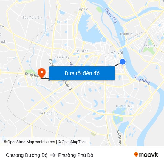 Chương Dương Độ to Phường Phú Đô map