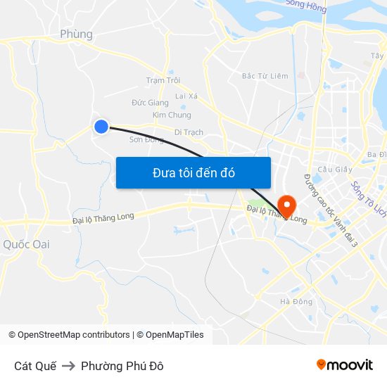 Cát Quế to Phường Phú Đô map